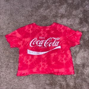 Coke a cola crop shirt